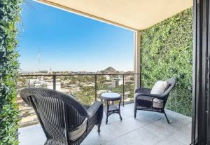 Patio with picturesque view