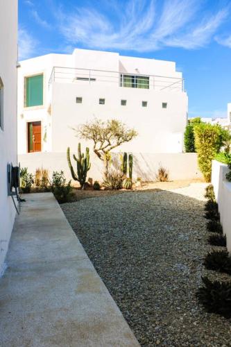 sidewalk into yard