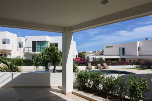 terrace view to pool